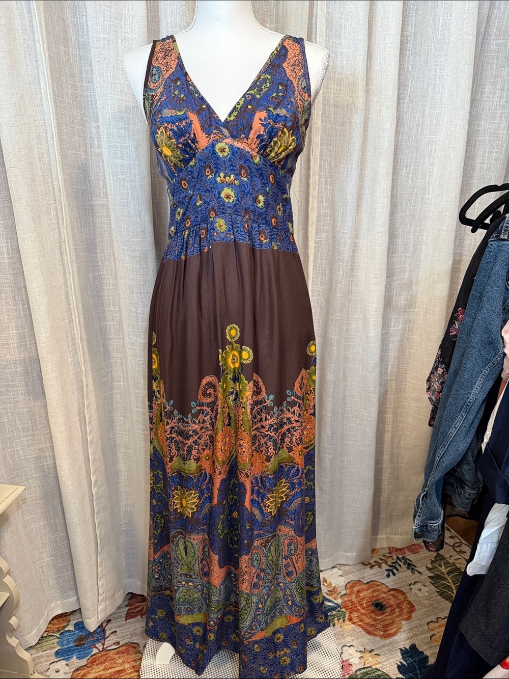 🌻 Angie Boho Paisley Maxi Dress | Size Large 🌻